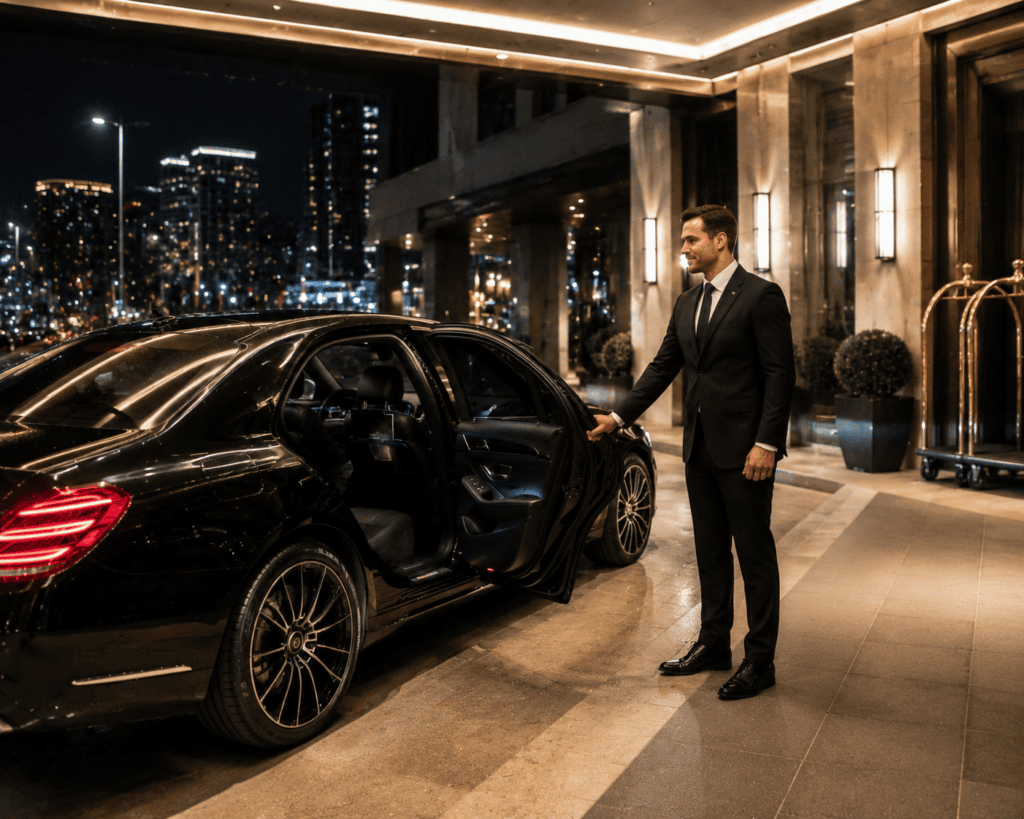 airport to hotel drop during F1 Las Vegas Grand Prix