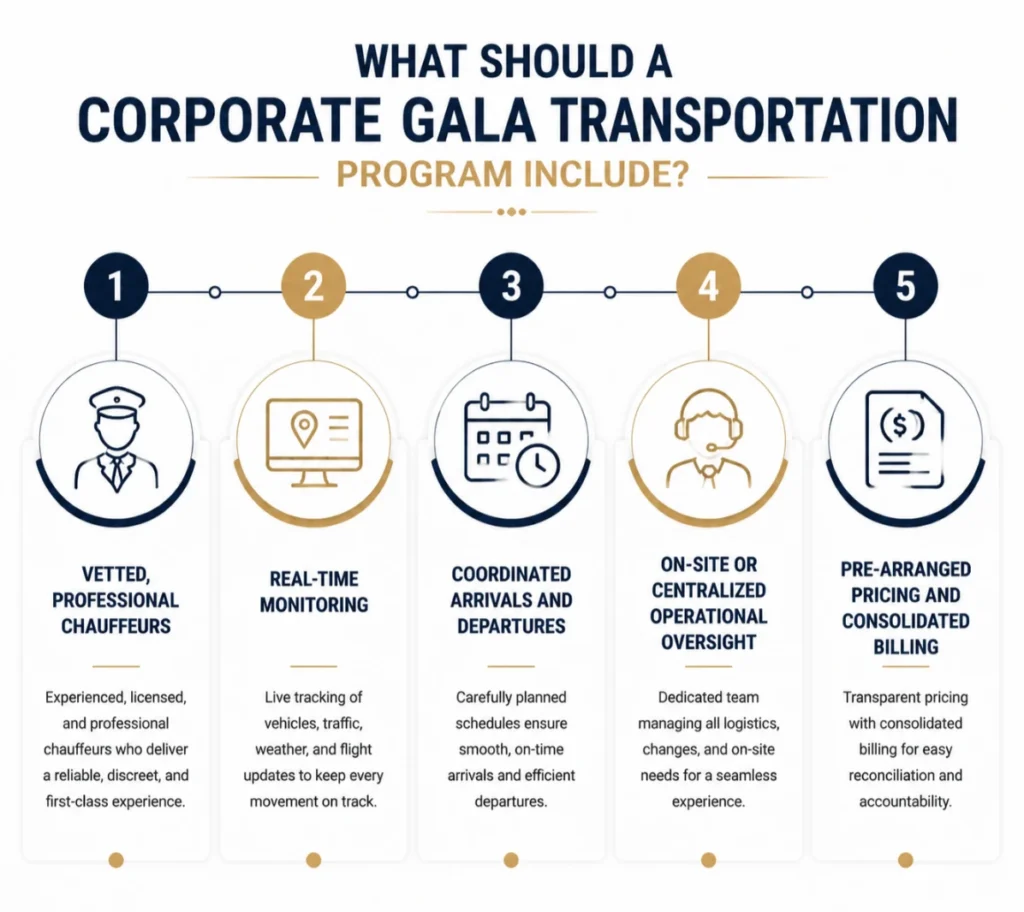 What Should a Corporate Gala Transportation Program Include?