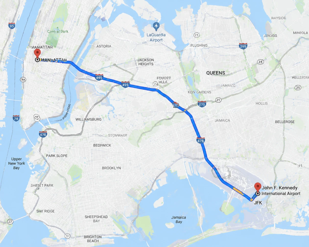 city to city traFlat Pricing from JFK to NYC